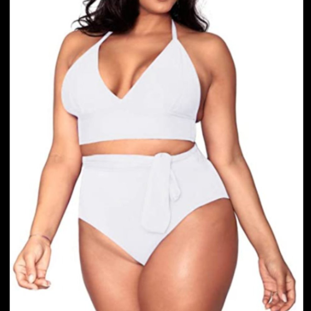 Sovoyontee Women's High Waisted Tummy Control Swimsuit